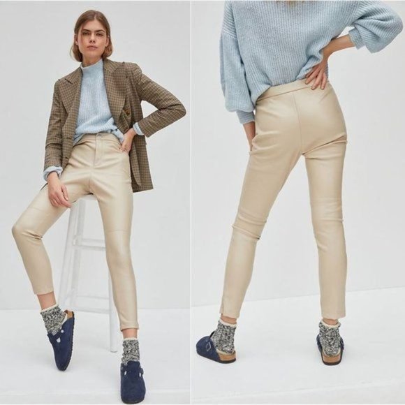 Anthropologie Pants - Anthropologie Avec Les Filles Arden Slim Faux Leather Pants